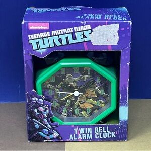 Teenage Mutant Ninja Turtles Twin Bell Alarm Clock 2015 Nickelodeon